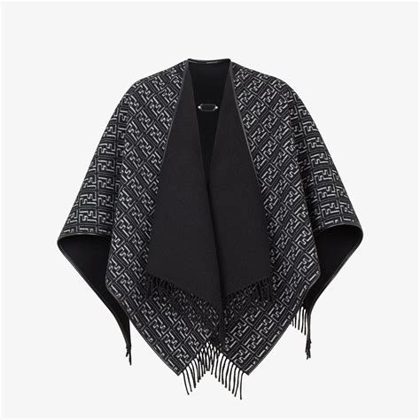 fendi shawl poncho|fendi poncho black and white.